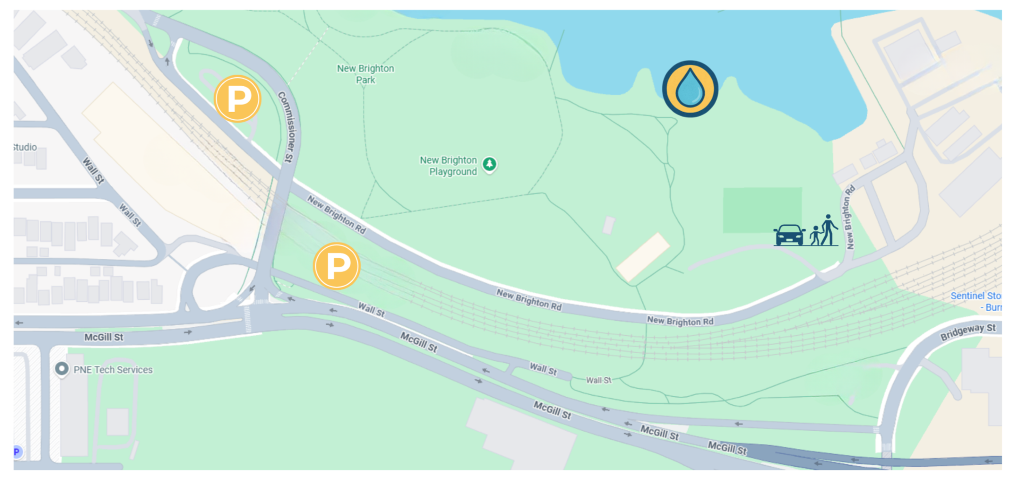 Map of new brighton park