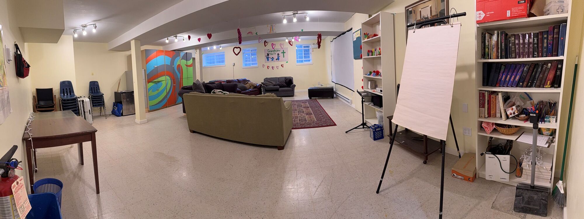 large open space with couches